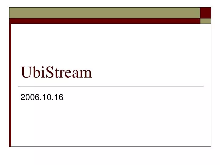 ubistream