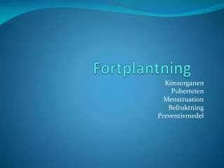 fortplantning