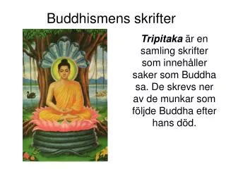 buddhismens skrifter
