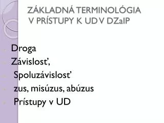 z kladn terminol gia v pr stupy k ud v dzaip