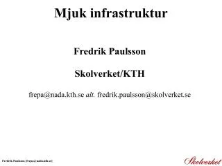 mjuk infrastruktur