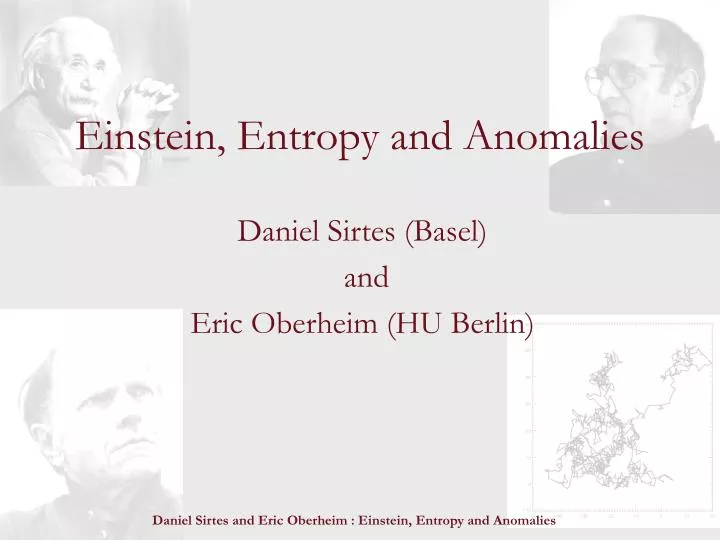 einstein entropy and anomalies