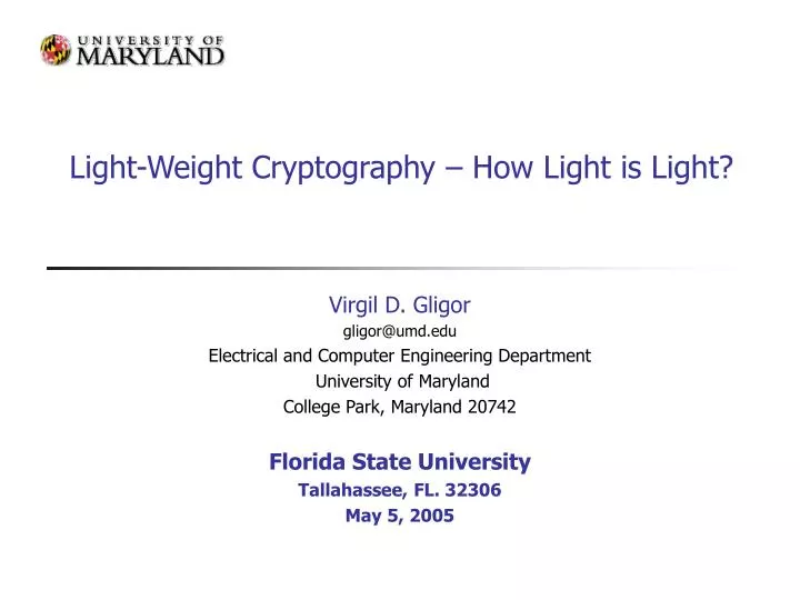 light weight cryptography how light is light