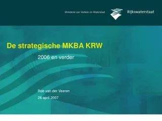 de strategische mkba krw