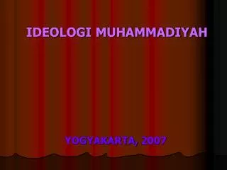 ideologi muhammadiyah