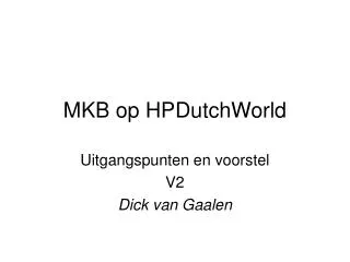 mkb op hpdutchworld
