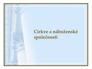 c rkve a n bo ensk spole nosti