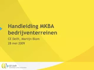 handleiding mkba bedrijventerreinen