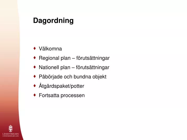 dagordning