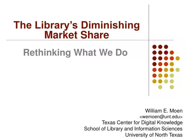 rethinking what we do