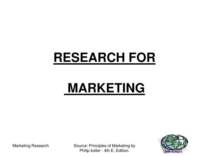 research for marketing
