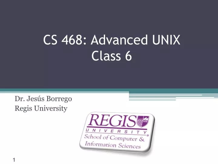 cs 468 advanced unix class 6