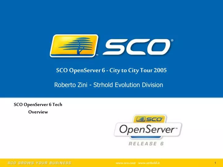 sco openserver 6 tech overview