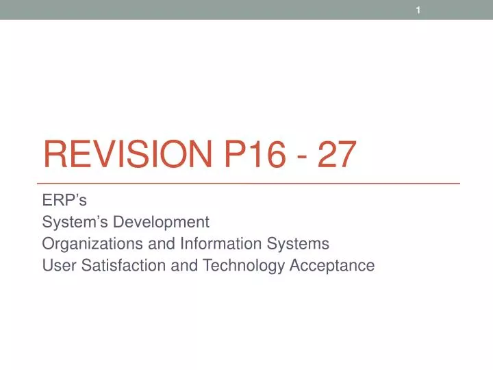 revision p16 27