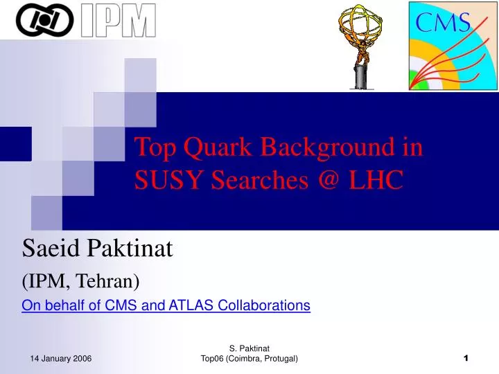 top quark background in susy searches @ lhc