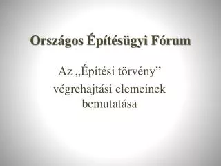 orsz gos p t s gyi f rum