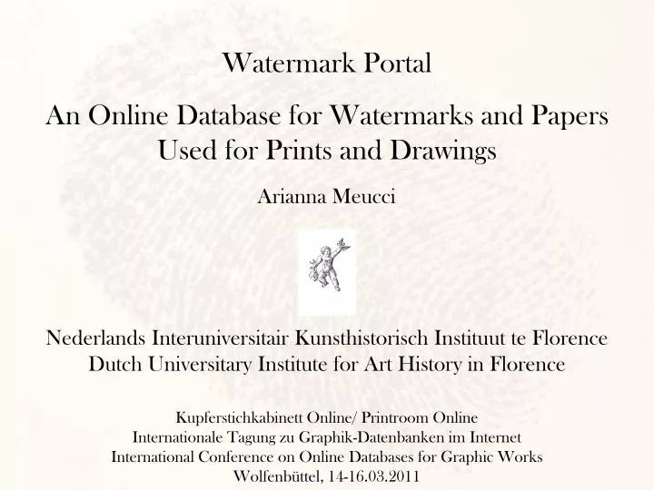 watermark portal an online database for watermarks and papers used for prints and drawings