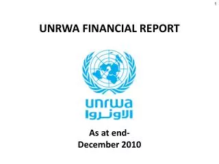 UNRWA FINANCIAL REPORT