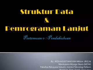 pertemuan 0 pendahuluan