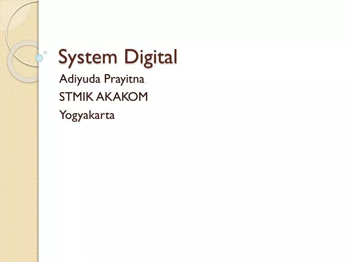 system digital