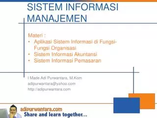 sistem informasi manajemen