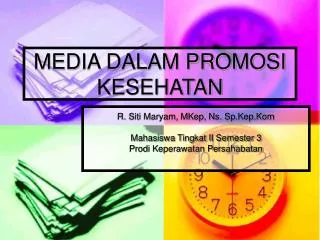 media dalam promosi kesehatan