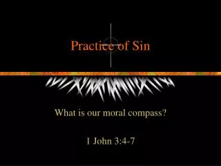 Practice of Sin