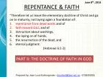 REPENTANCE &amp; FAITH - slide 1