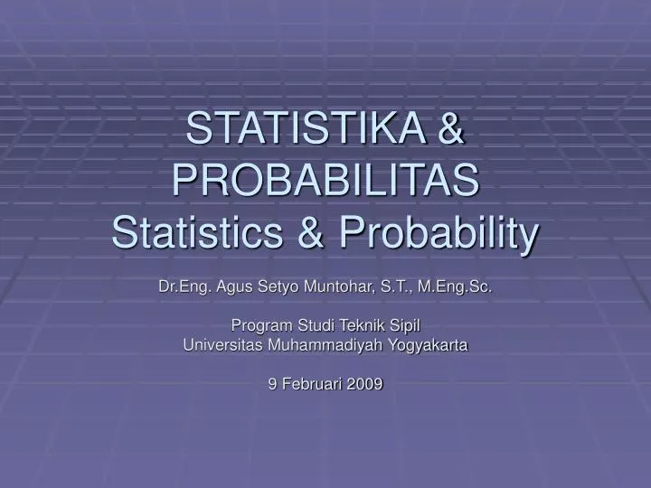 statistika probabilitas statistics probability