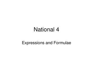 National 4