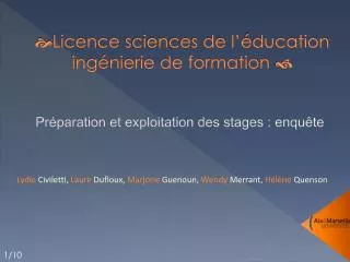 licence sciences de l ducation ing nierie de formation