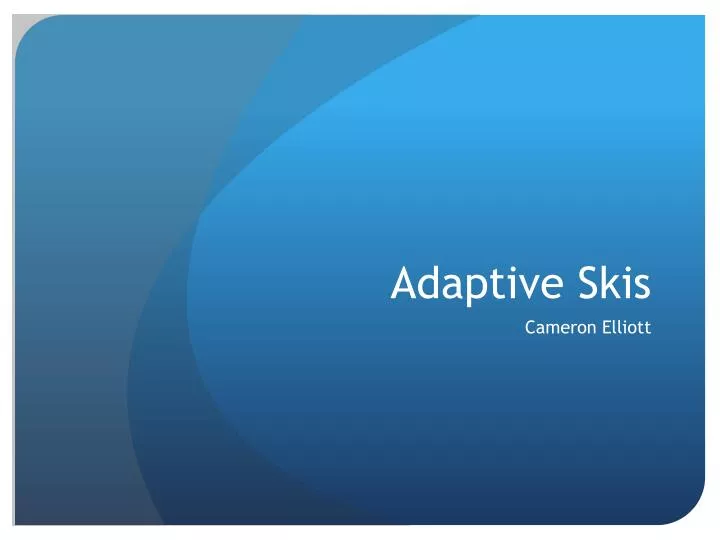 adaptive skis