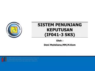 PPT - SISTEM PENUNJANG KEPUTUSAN PowerPoint Presentation, Free Download ...