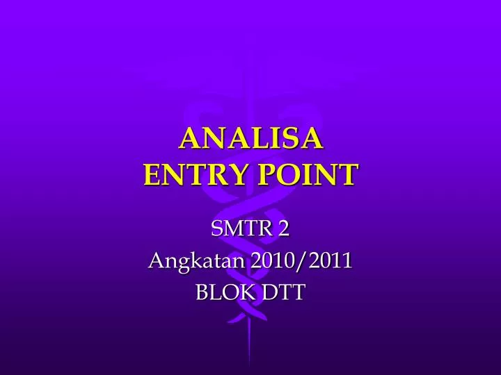 analisa entry point