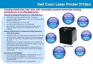 Dell Color Laser Printer 3110cn