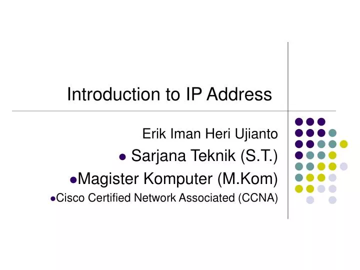 introduction to ip address