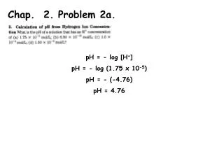 Chap. 2. Problem 2a.