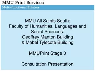 Introduction &amp; Recap of MMUPrint at the Faculty of Humanities, Languages and Social Science: