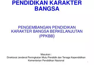pendidikan karakter bangsa