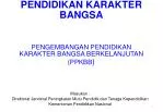 PENDIDIKAN KARAKTER BANGSA - slide 1