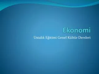 ekonomi