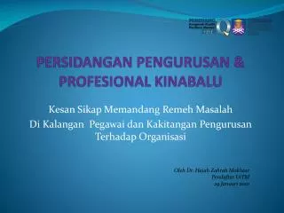 persidangan pengurusan profesional kinabalu