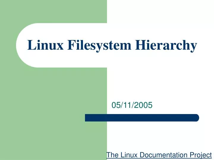 linux filesystem hierarchy