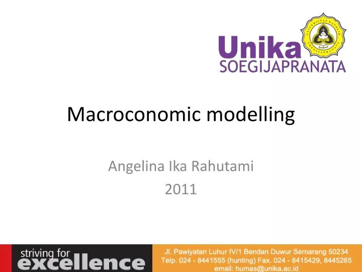 macroconomic modelling