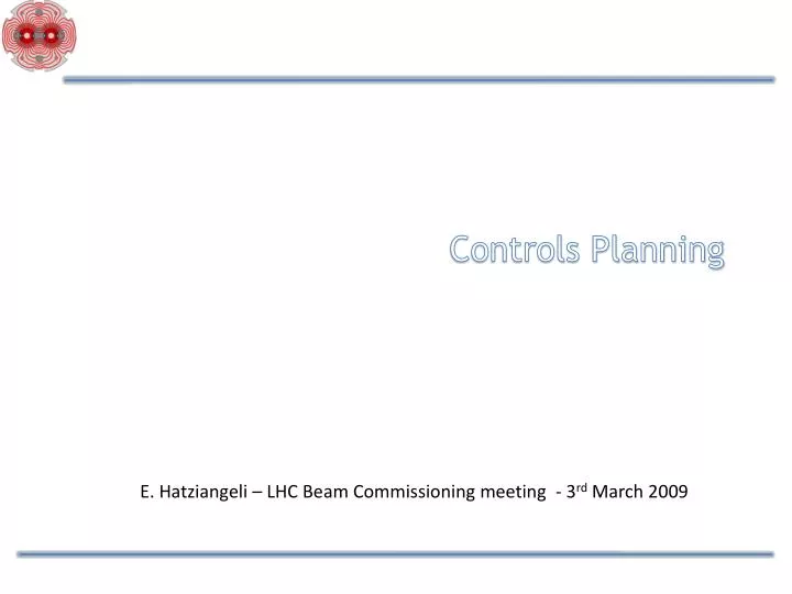 controls planning