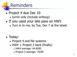 reminders
