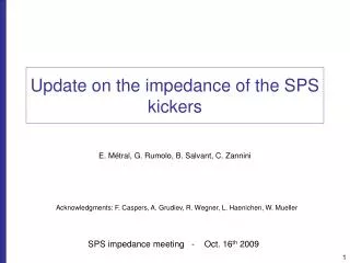 Update on the impedance of the SPS kickers
