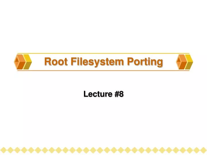 root filesystem porting