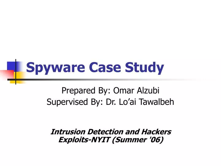 spyware case study