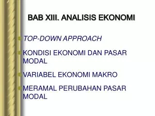 bab xiii analisis ekonomi